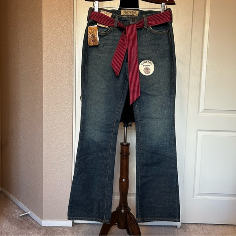 NWT Hint Jeans with Sash Belt Boot Cut Jeans‎ Size 9